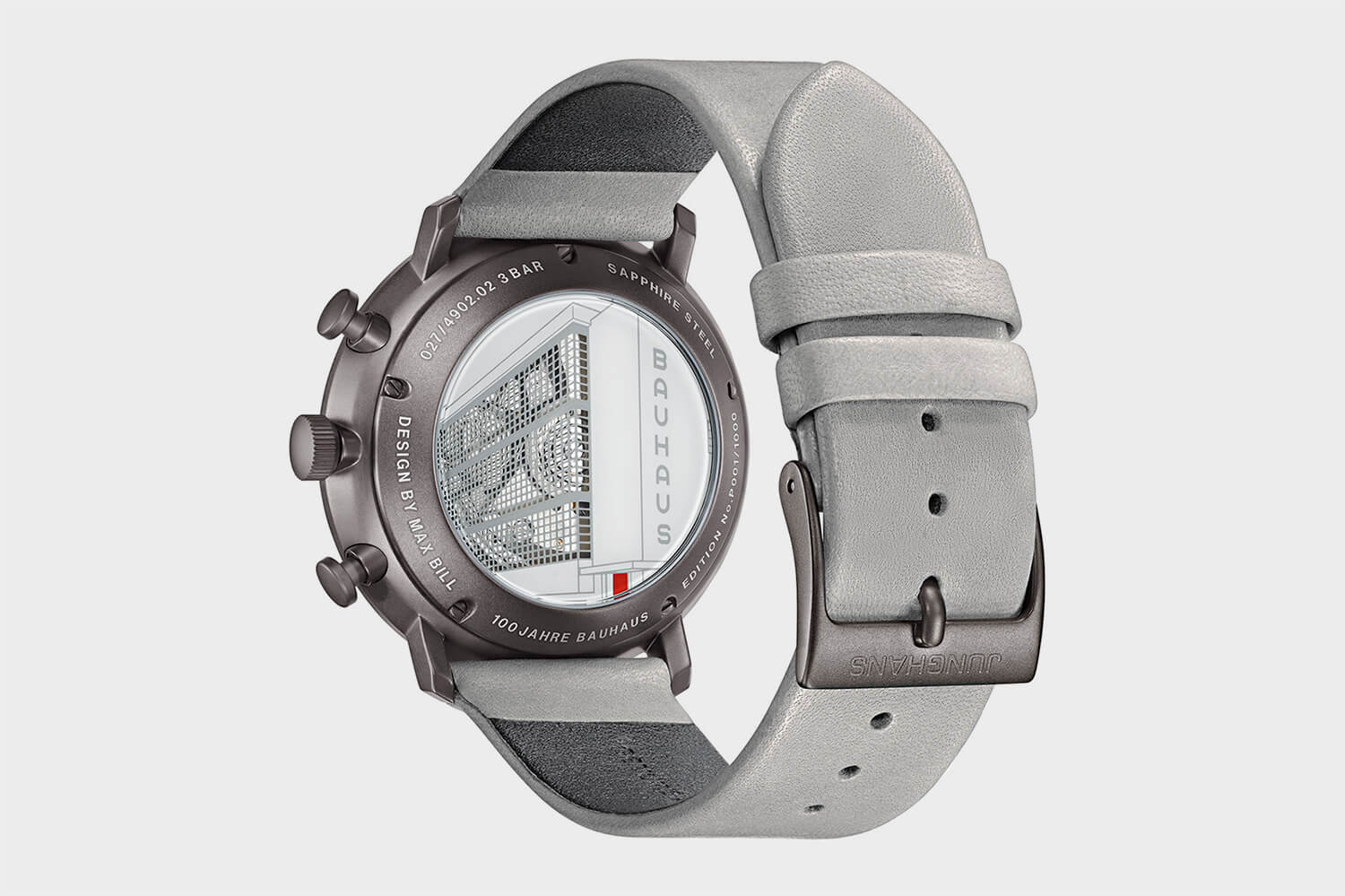包豪斯Junghans Max Bill Chronoscope 100 Jahre Bauhaus 手表-復(fù)刻表