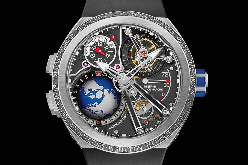 高珀富斯Greubel Forsey GMT運(yùn)動(dòng)陀飛輪個(gè)性腕表-復(fù)刻表