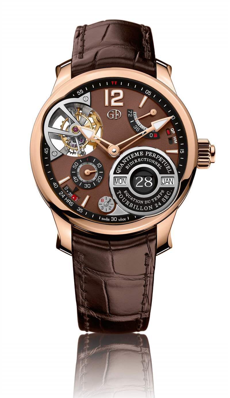 高珀富斯QP à équation配巧克力表盤多功能鏤空陀飛輪奢華手表-復(fù)刻表