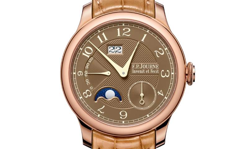 日期窗、月相窗再大一點(diǎn)，F(xiàn)P JOURNE Octa Automatique Lune Havana雪茄面月相表改版再現(xiàn)