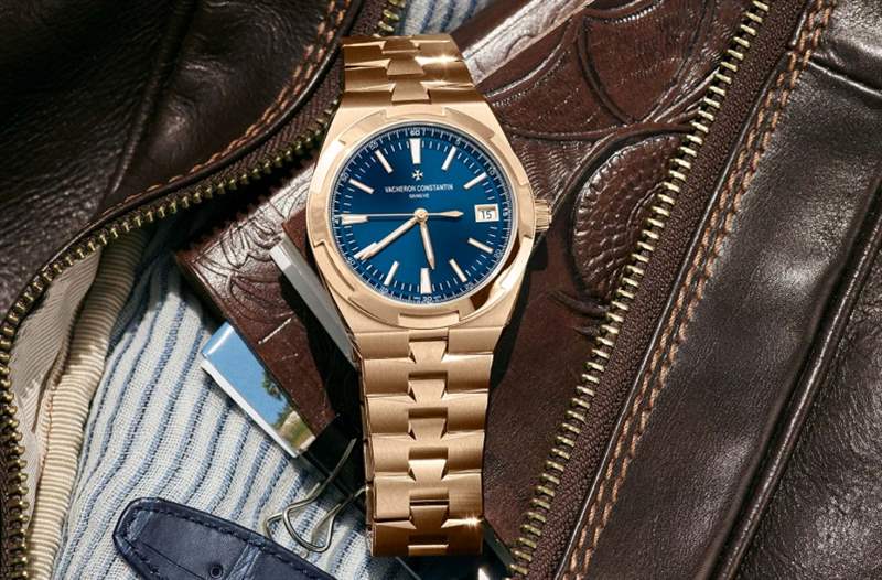 江詩丹頓2020新作！Vacheron Constantin Overseas自動上鏈腕表帶來典雅粉紅金X藍面設(shè)定-復(fù)刻表