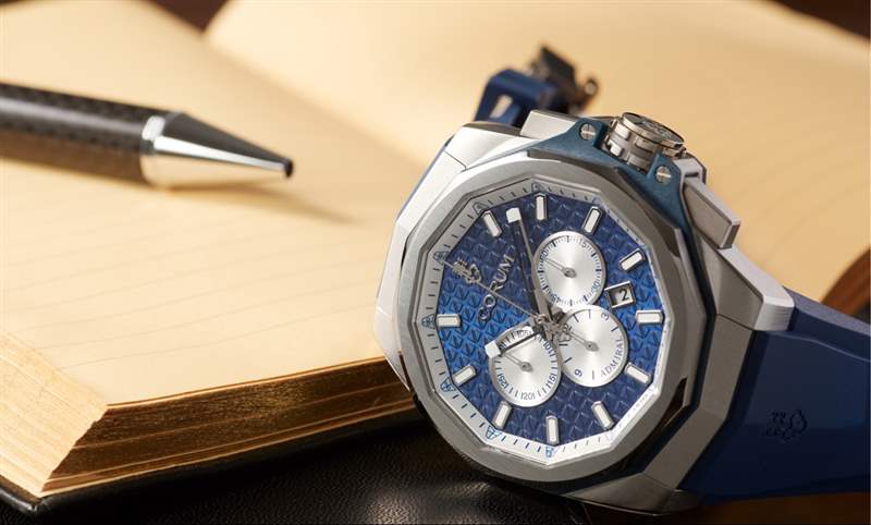 選擇障礙了！Corum Admiral 45海軍上將計時碼表藍(lán)面、綠面全新靚色限量上市-復(fù)刻表