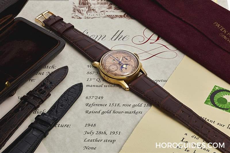 埃及王子的百達(dá)翡麗Ref.1518「 Pink on Pink」，創(chuàng)下該型號(hào)第二高價(jià)-復(fù)刻表