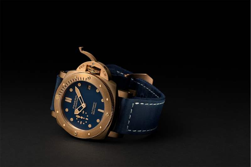 沛納海Panerai 2021全新青銅表｜Submersible Bronzo Blu Abisso更落力保護(hù)海洋-復(fù)刻表