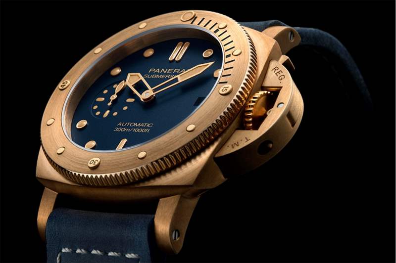 沛納海Panerai 2021全新青銅表｜Submersible Bronzo Blu Abisso更落力保護(hù)海洋-復(fù)刻表