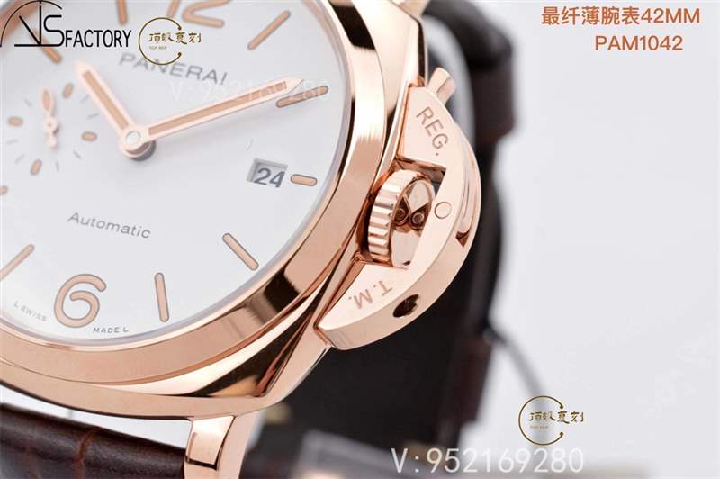 VS廠沛納海pam1042紅金腕表做工怎么樣,值得入手嗎-復(fù)刻表