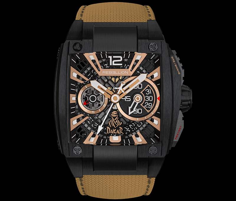 叛亂REBELLION雷伏特計(jì)時(shí)達(dá)喀爾，沙漠的呼喚-復(fù)刻表