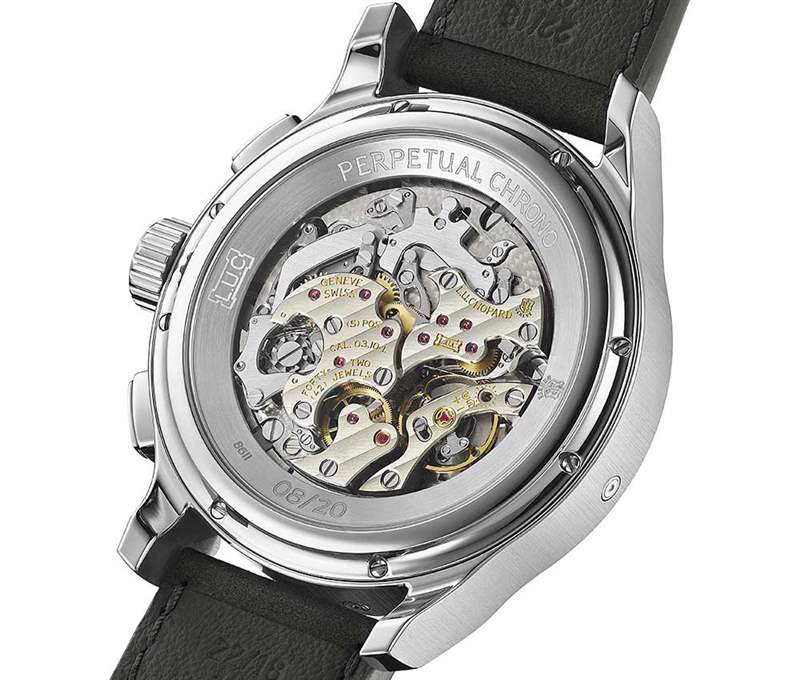 蕭邦 L.U.C PERPETUAL CHRONO將計時碼表與飛返功能與萬年歷相結(jié)合-復刻表