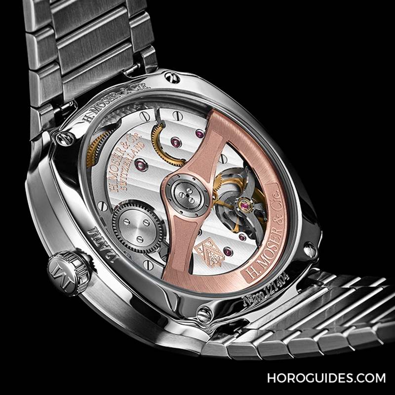 從煙熏綠開始延伸｜H. MOSER & CIE 運(yùn)動(dòng)表系列Streamliner首款大三針腕表-復(fù)刻表