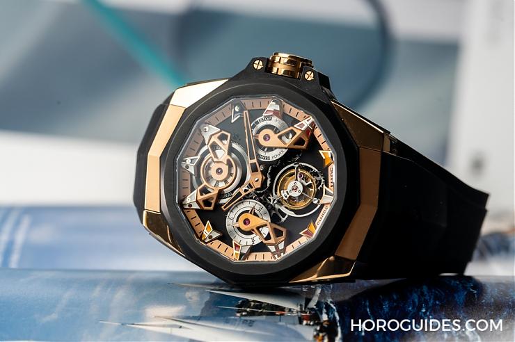 海洋風(fēng)格領(lǐng)航之選|Corum海軍上將AC-One 45鏤空陀飛輪與AC-One 38女仕鉆表-復(fù)刻表