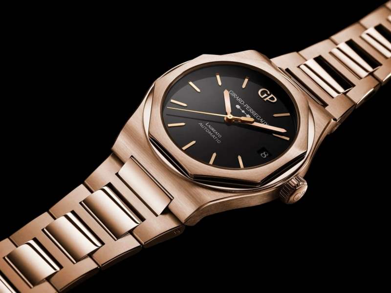 Girard Perregaux 芝柏GP Laureato Onyx 價(jià)錢(qián)介紹 Girard-Perregaux芝柏Laureato 42mm Pink Gold & Onyx|誘人的黑色縞瑪瑙表盤(pán)-復(fù)刻表