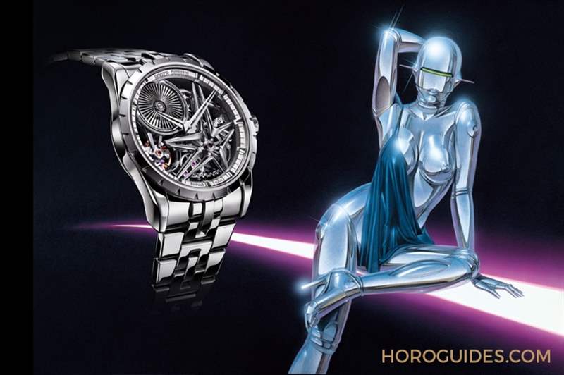 ROGER DUBUIS - 這款自動(dòng)盤(pán)轉(zhuǎn)起來(lái)很迷幻！ Roger Dubuis攜手空山基推出Excalibur Sorayama Monobalancier腕表