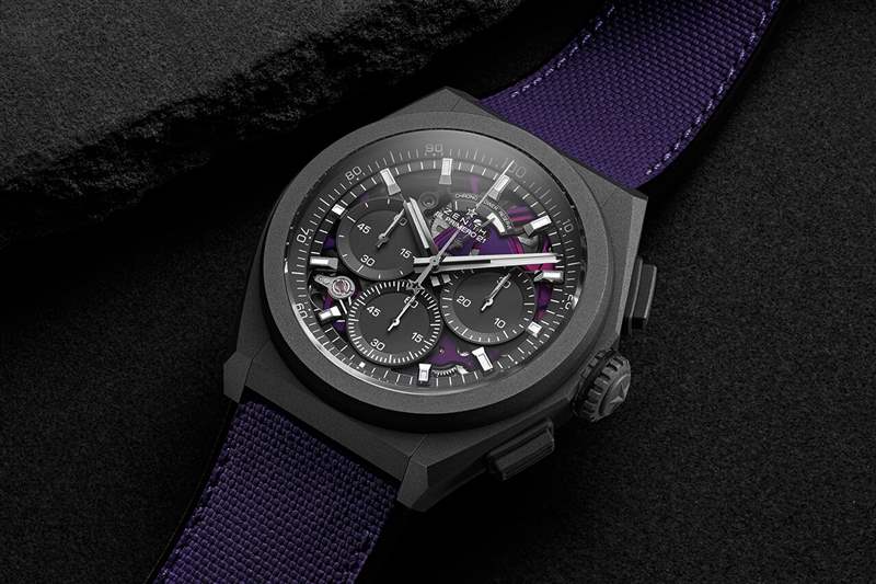 真力時鏤空Defy 21‘紫外線’鈦金屬黑色腕表-復(fù)刻表