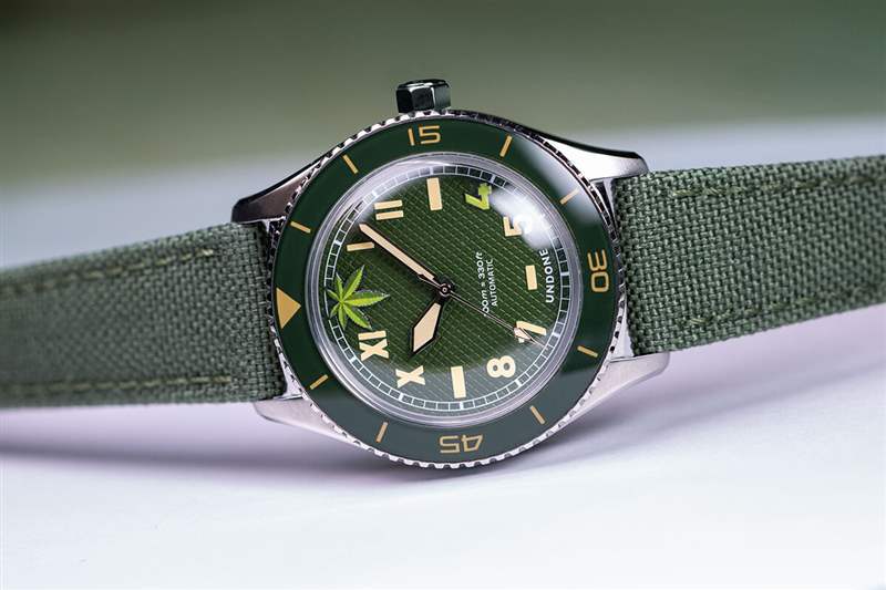 「國(guó)外小眾手表」昂當(dāng)UNDONE.420綠色葉子表盤手表-復(fù)刻表