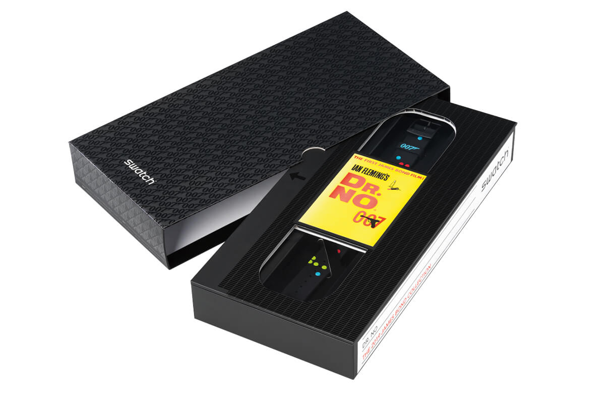 斯沃琪X007聯(lián)名七彩個(gè)性石英手表-復(fù)刻表