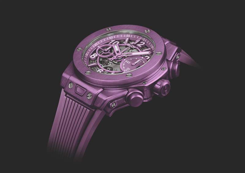 HUBLOT紫色狂迷延續(xù)為夏日活力而設(shè)計(jì)的最新BIG BANG UNICO-復(fù)刻表