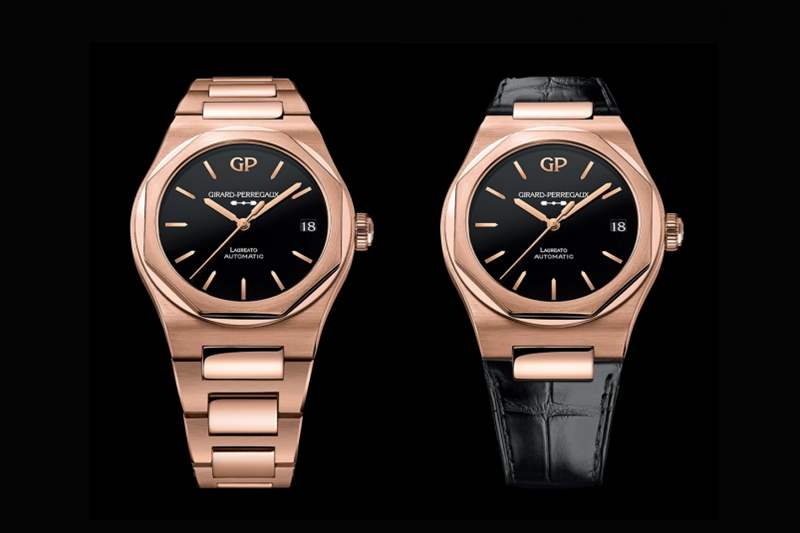 Girard Perregaux 芝柏GP Laureato Onyx 價(jià)錢(qián)介紹 Girard-Perregaux芝柏Laureato 42mm Pink Gold & Onyx|誘人的黑色縞瑪瑙表盤(pán)-復(fù)刻表