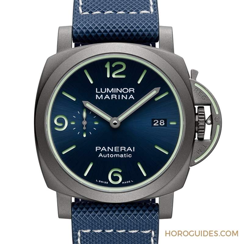 OFFICINE PANERAI - 全都亮起來！ 沛納海全新Luminor Marina，表盤、表冠、表帶都有夜光