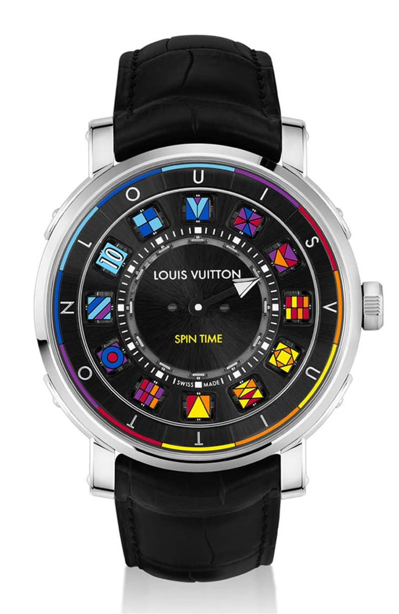 LV鋼殼手表二連發(fā)招牌翻轉(zhuǎn)數(shù)字方塊創(chuàng)新吸睛銀灰、彩色應(yīng)百客-復(fù)刻表