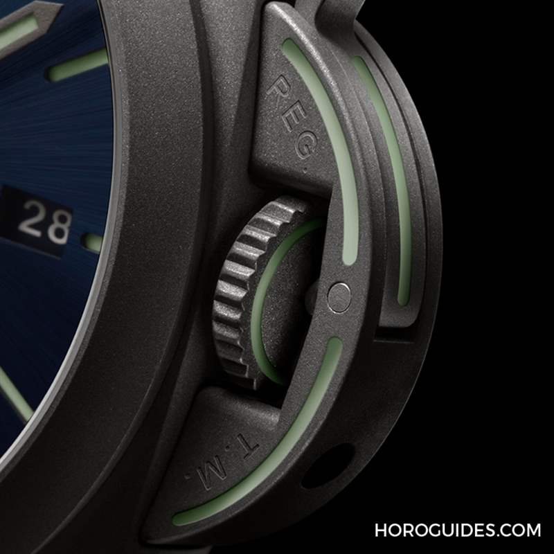 OFFICINE PANERAI - 全都亮起來！ 沛納海全新Luminor Marina，表盤、表冠、表帶都有夜光