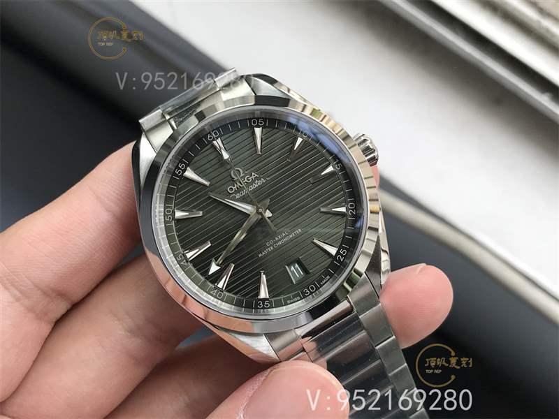 VS廠歐米茄海馬150柚木綠盤復(fù)刻做工怎么樣-逢綠必火Aqua Terra新配色-復(fù)刻表