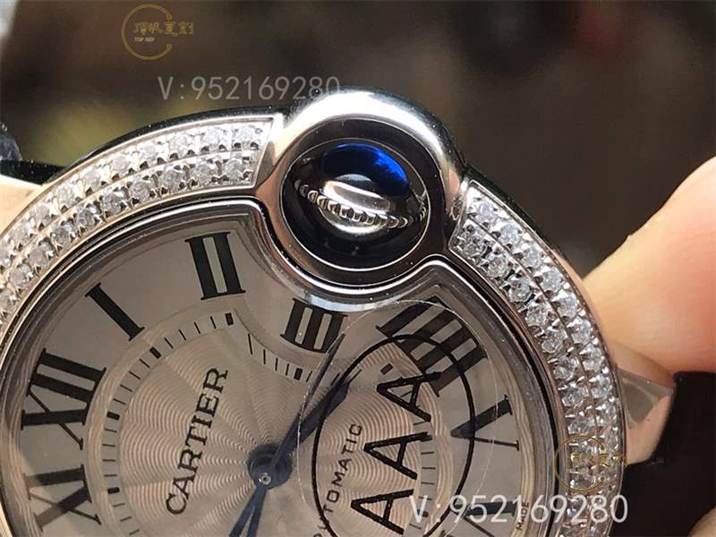 V6廠卡地亞33mm藍氣球W4BB0016鉆圈復(fù)刻表做工怎么樣-復(fù)刻表