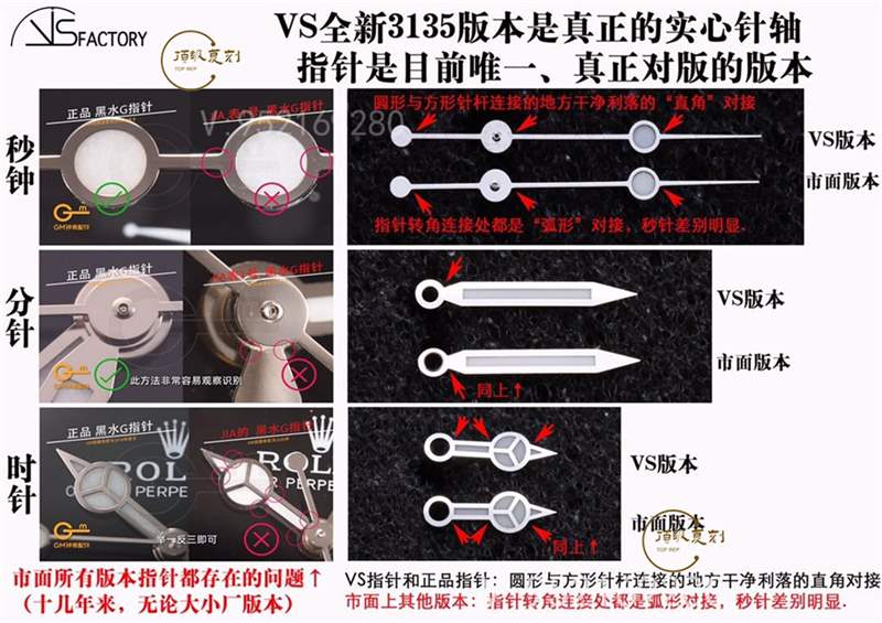 VS廠黑水鬼-VS廠復(fù)刻勞力士3135機(jī)芯黑水鬼對(duì)比正品怎么樣-復(fù)刻表