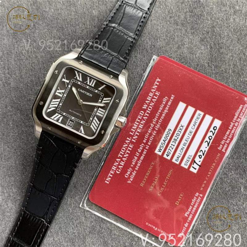 V6廠卡地亞大號山度士桑托斯復(fù)刻表新款碳鍍層做工怎么樣-復(fù)刻表