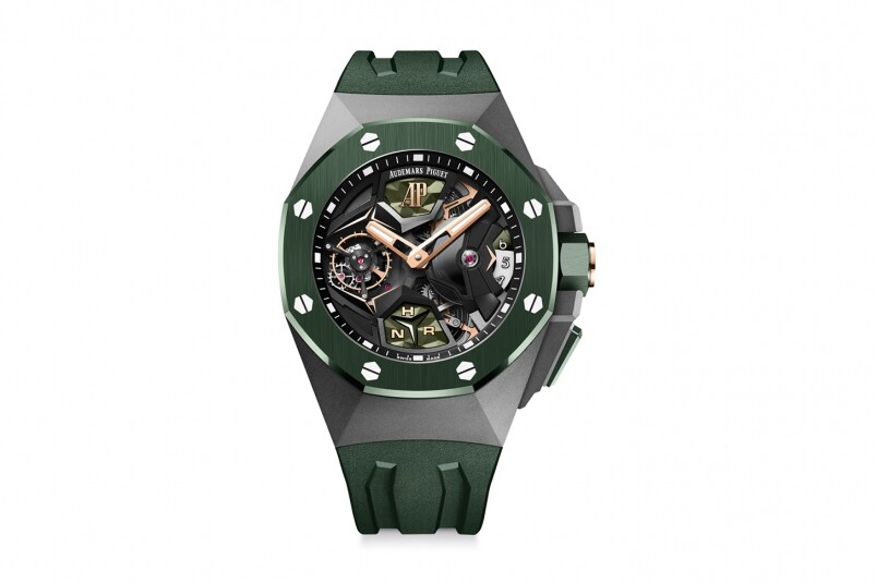 AP Royal Oak Concept Flying Tourbillon GMT 價(jià)錢介紹 Audemars Piguet愛彼Royal Oak Concept Flying Tourbillon GMT|極型綠陶瓷登場(chǎng)-復(fù)刻表