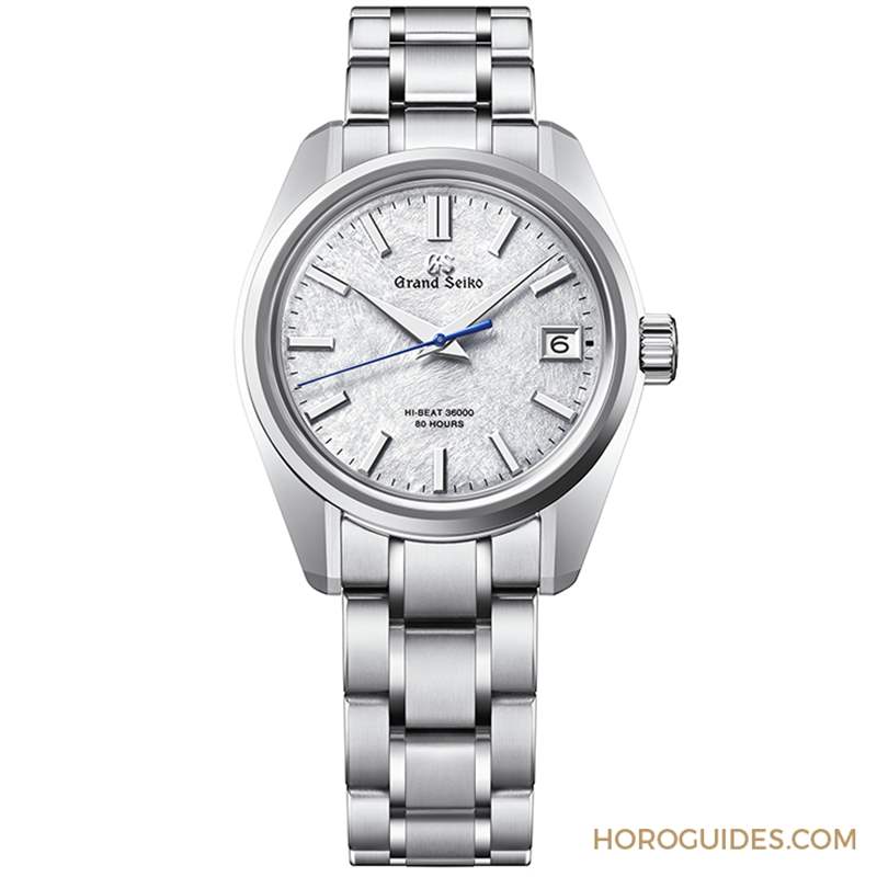 GRAND SEIKO - 淡藍面盤呈現(xiàn)巖手山「融雪」美景，Grand Seiko 44GS首款白鋼材質(zhì)