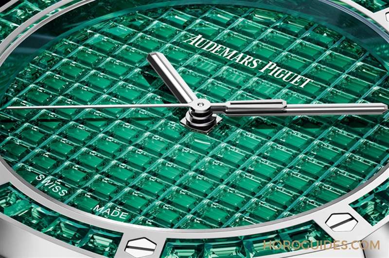 10種寶石上陣！款款都是主角｜愛彼皇家橡樹系列自動(dòng)上鏈腕表白金款-復(fù)刻表