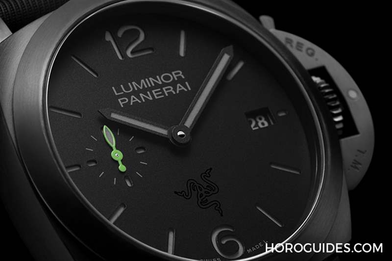 OFFICINE PANERAI - 電競(jìng)美學(xué)加身，雷蛇螢光綠在發(fā)光｜Panerai Luminor Quaranta Razer特別版