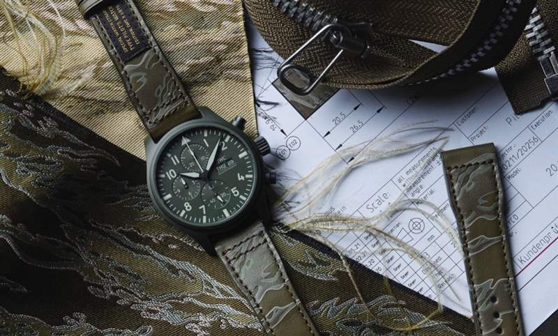 迷彩、刺繡布貼，SBTG街頭潮味上手｜IWC x SBTG特別版表帶套裝-復(fù)刻表