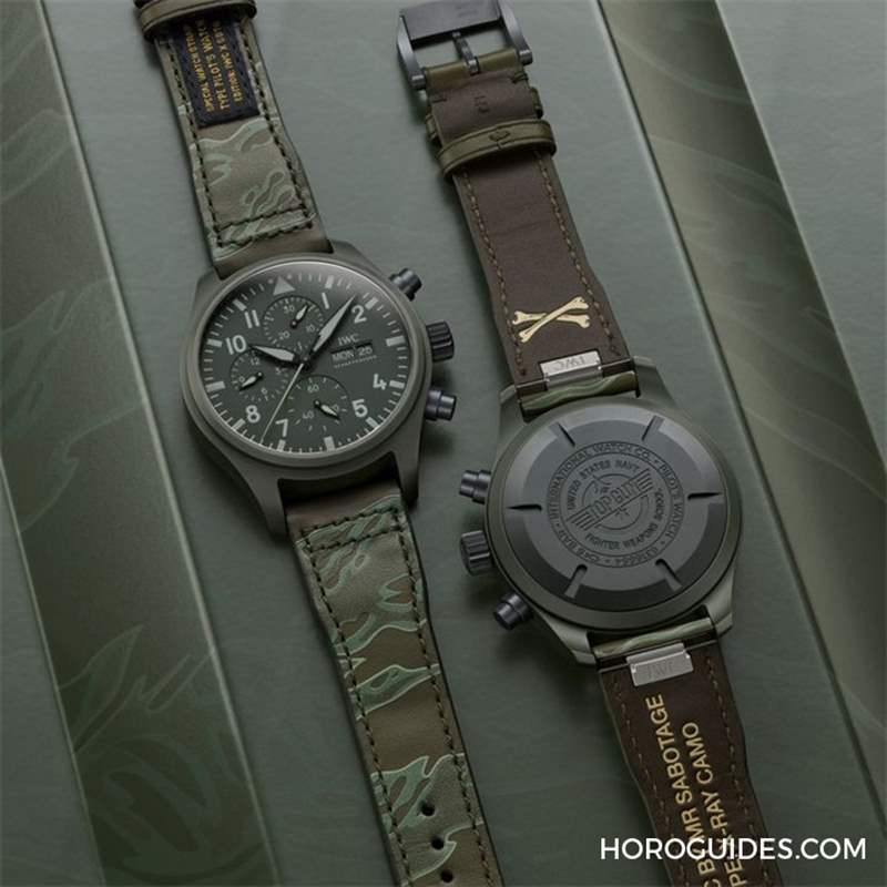 迷彩、刺繡布貼，SBTG街頭潮味上手｜IWC x SBTG特別版表帶套裝-復(fù)刻表