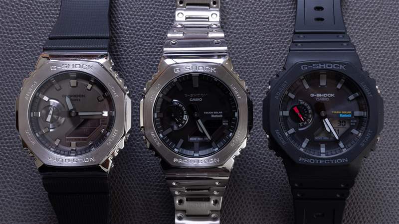 手表評論:卡西歐 G-Shock GMB2100 全金屬手鏈-復(fù)刻表