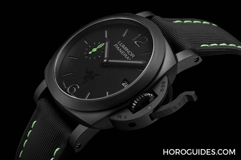 OFFICINE PANERAI - 電競(jìng)美學(xué)加身，雷蛇螢光綠在發(fā)光｜Panerai Luminor Quaranta Razer特別版