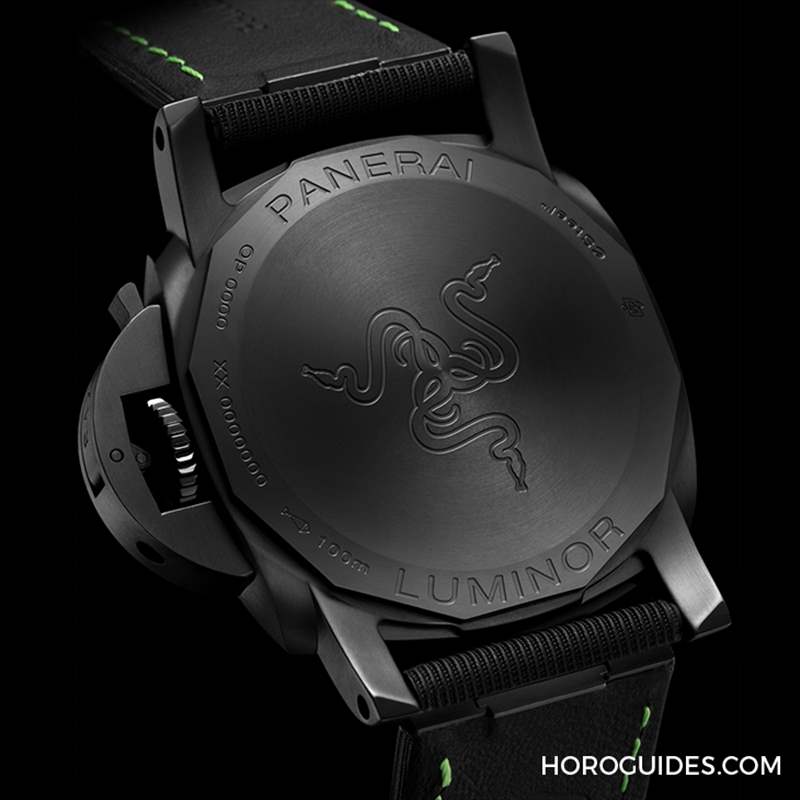 OFFICINE PANERAI - 電競(jìng)美學(xué)加身，雷蛇螢光綠在發(fā)光｜Panerai Luminor Quaranta Razer特別版