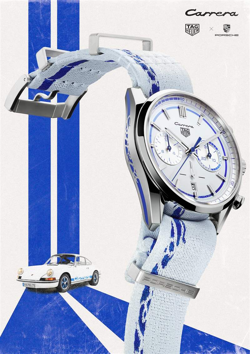 TAG Heuer Carrera x Porsche RS 2.7（參考編號(hào)：CBN2016.EB0275）售價(jià)：62,200港元（圖片來(lái)源：TAG Heuer）