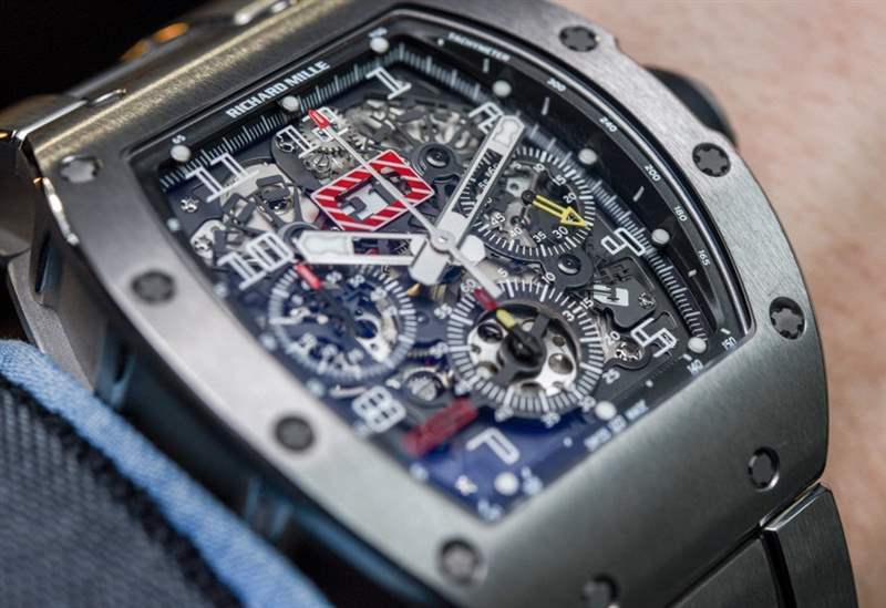 理查德米勒RM 011 Felipe Massa腕表搭配全新鈦金屬表鏈-復(fù)刻表