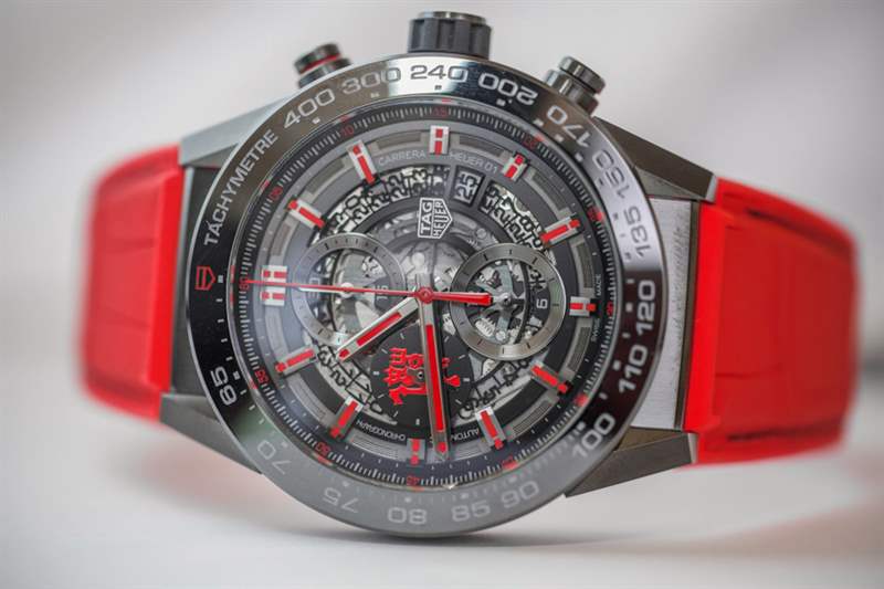 泰格豪雅 Carrera Heuer 01 Manchester United Red Devil 手表上手-復(fù)刻表