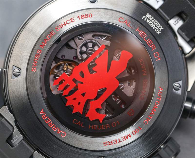 泰格豪雅 Carrera Heuer 01 Manchester United Red Devil 手表上手-復(fù)刻表