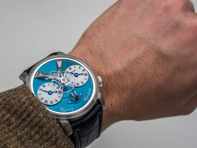 MB&F Legacy Machine 1鉑金腕表配藍色表盤-復刻表