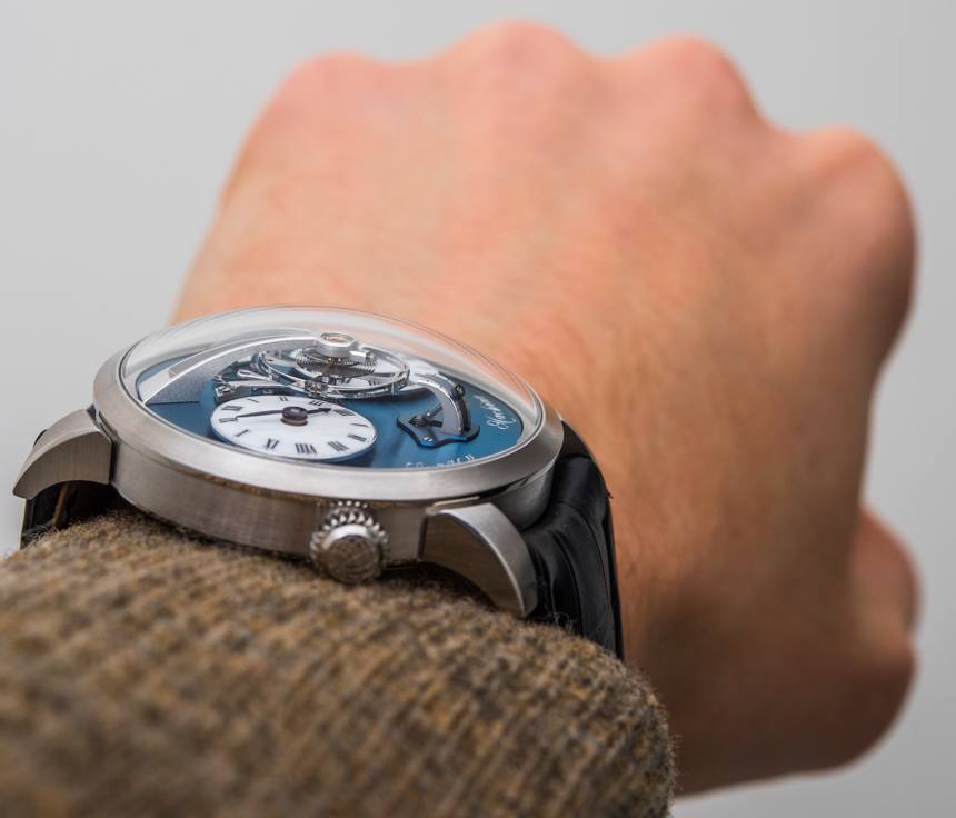 MB&F Legacy Machine 1鉑金腕表配藍色表盤-復刻表