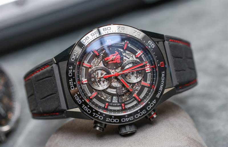 泰格豪雅 Carrera Heuer 01 Manchester United Red Devil 手表上手-復(fù)刻表