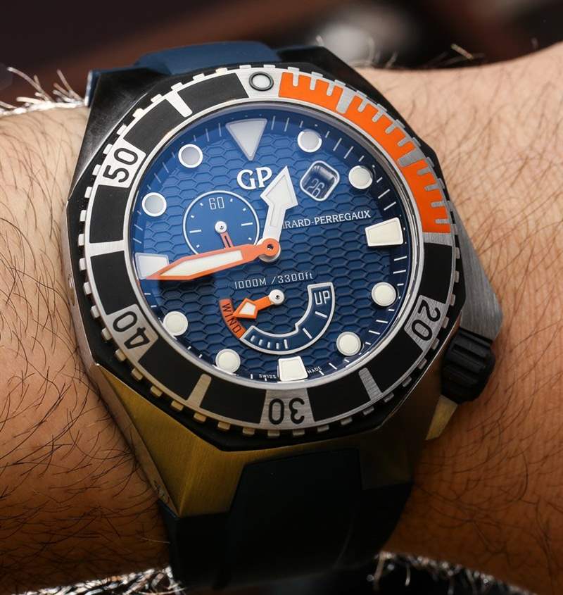 芝柏Sea Hawk藍(lán)色腕表上手-復(fù)刻表