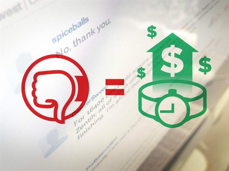 負(fù)面評論如何幫助促進(jìn)手表的銷售-復(fù)刻表