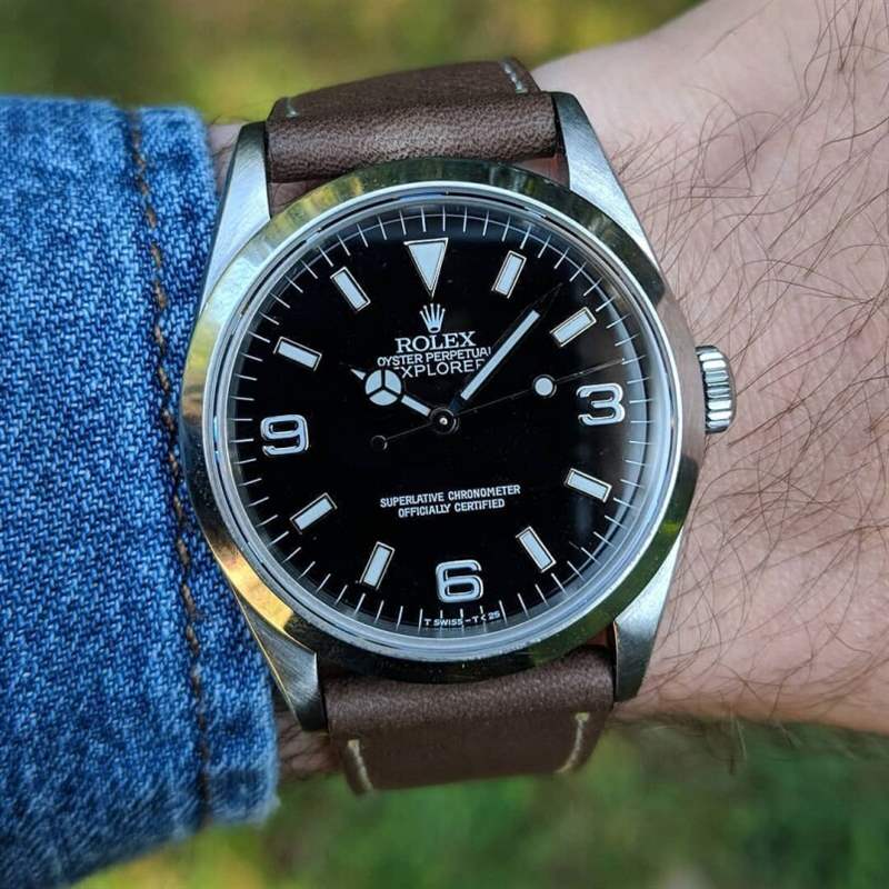1989年14270 面世，腕表換上啞光黑色表盤（ Matte dial），「369」字體風格也走向當代藝術(shù)風