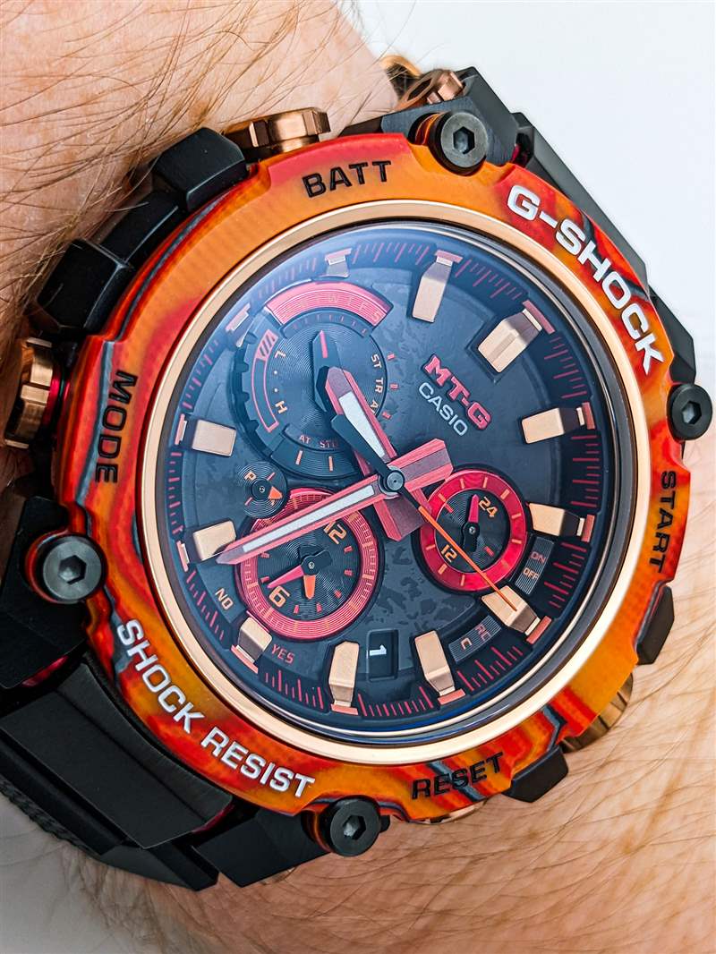 手表評(píng)論:卡西歐G-Shock 40周年MTGB3000FR-1A-復(fù)刻表