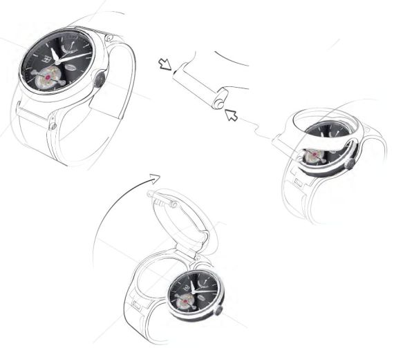 Parmigiani Bugatti Tourbillon 2 帕瑪強(qiáng)尼布加迪陀飛輪腕表+布加迪Galibier 16C汽車-復(fù)刻表
