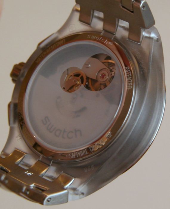 Swatch Automatich Chrono Silver Class 12 斯沃琪全銀自動計時手表-復(fù)刻表